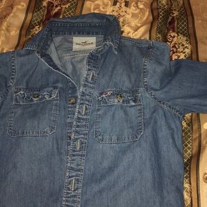 Hollister denim shirt